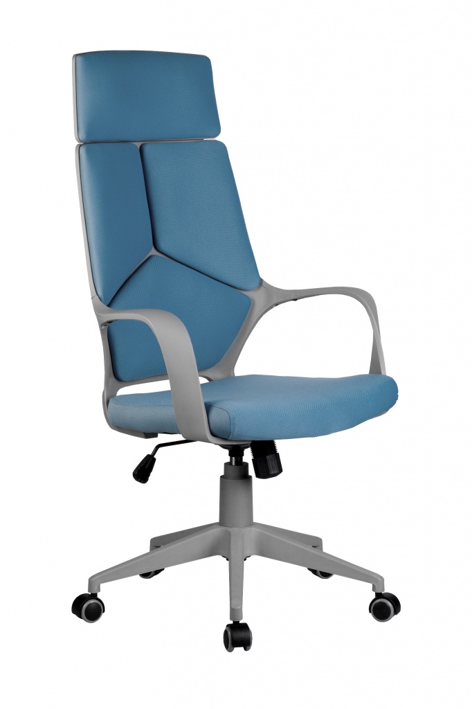 Кресло RCH 8989 серый пластик, синяя ткань (1).jpeg